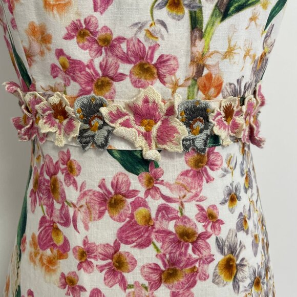 Agua By Agua Bendita lima jardiniera' floral-print linen maxi dress - Picture 13 of 16